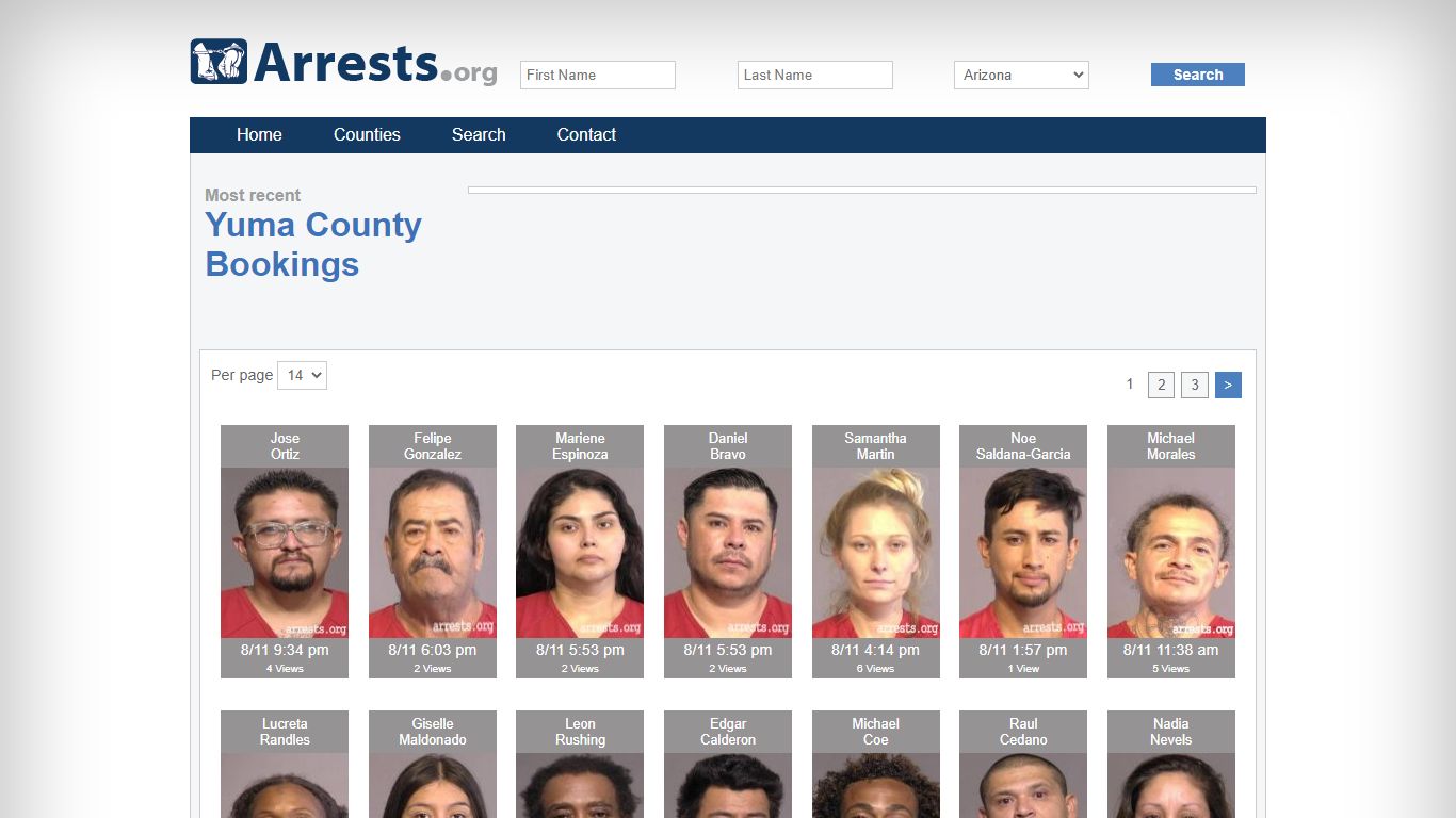 Yuma County Arrests and Inmate Search